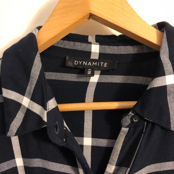 Plaid Shirtdress - Picture 3 of 4